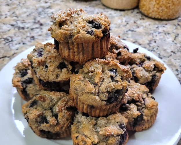 Egg Free Vegan Blueberry Muffins