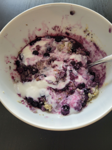 keto blueberry oatmeal
