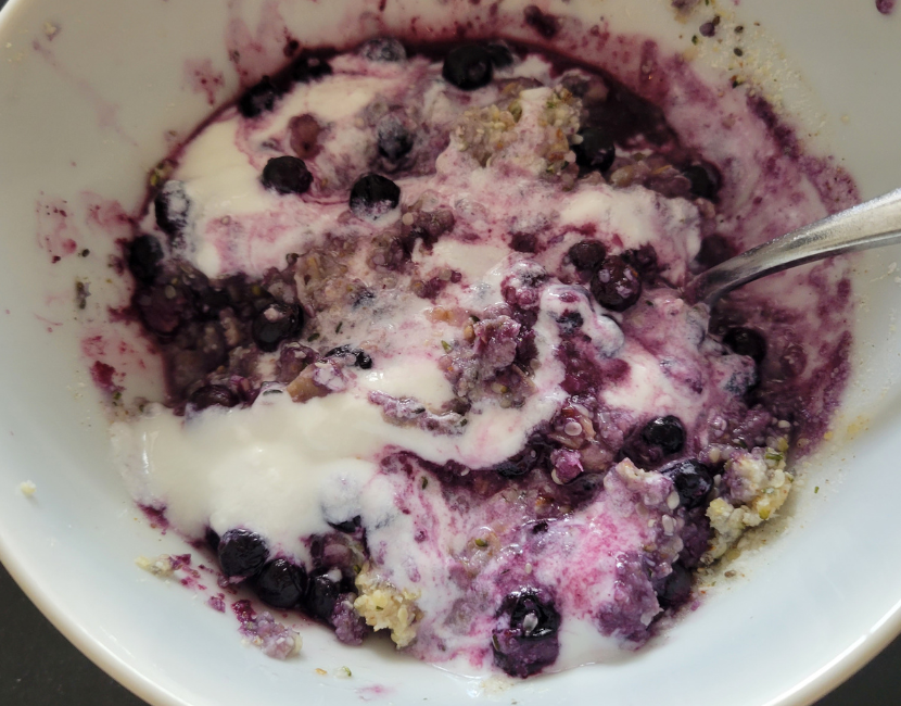 keto blueberry oatmeal